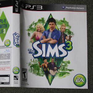 The Sims 3 - Replacement PS3 Cover NO GAME!!